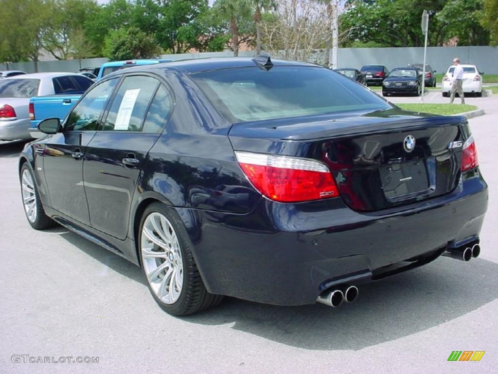 2008 M5 Sedan - Monaco Blue Metallic / Silverstone photo #3