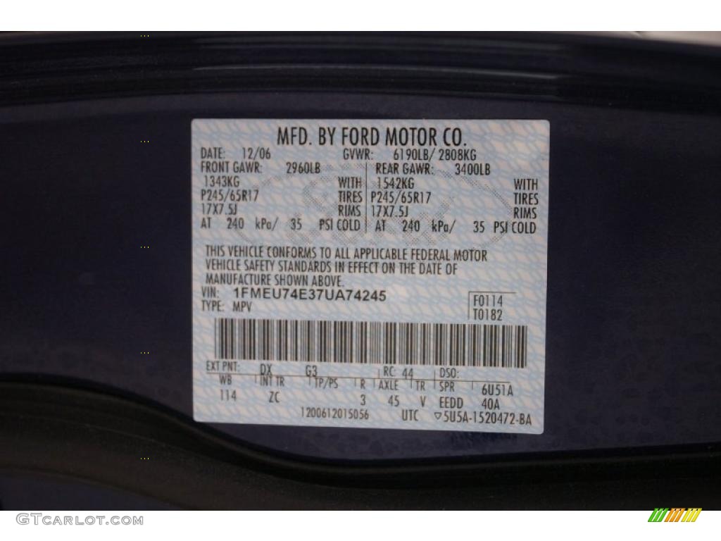 2007 Explorer Eddie Bauer 4x4 - Dark Blue Pearl Metallic / Camel photo #28