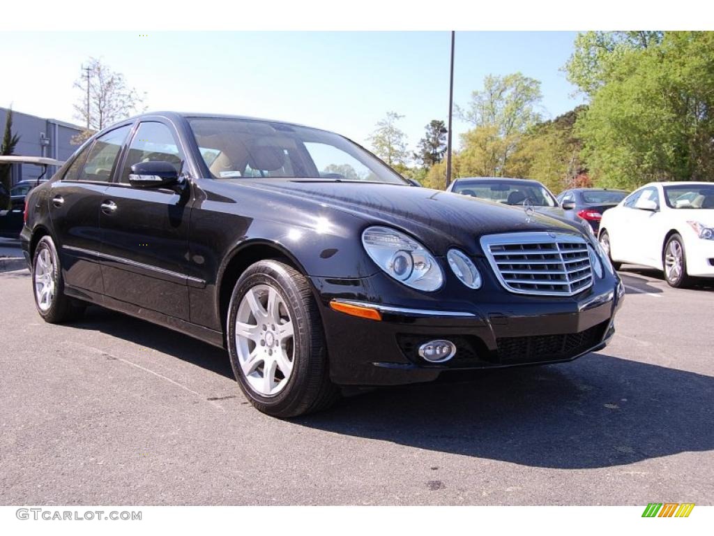 2008 E 320 BlueTEC Sedan - Black / Cashmere photo #1