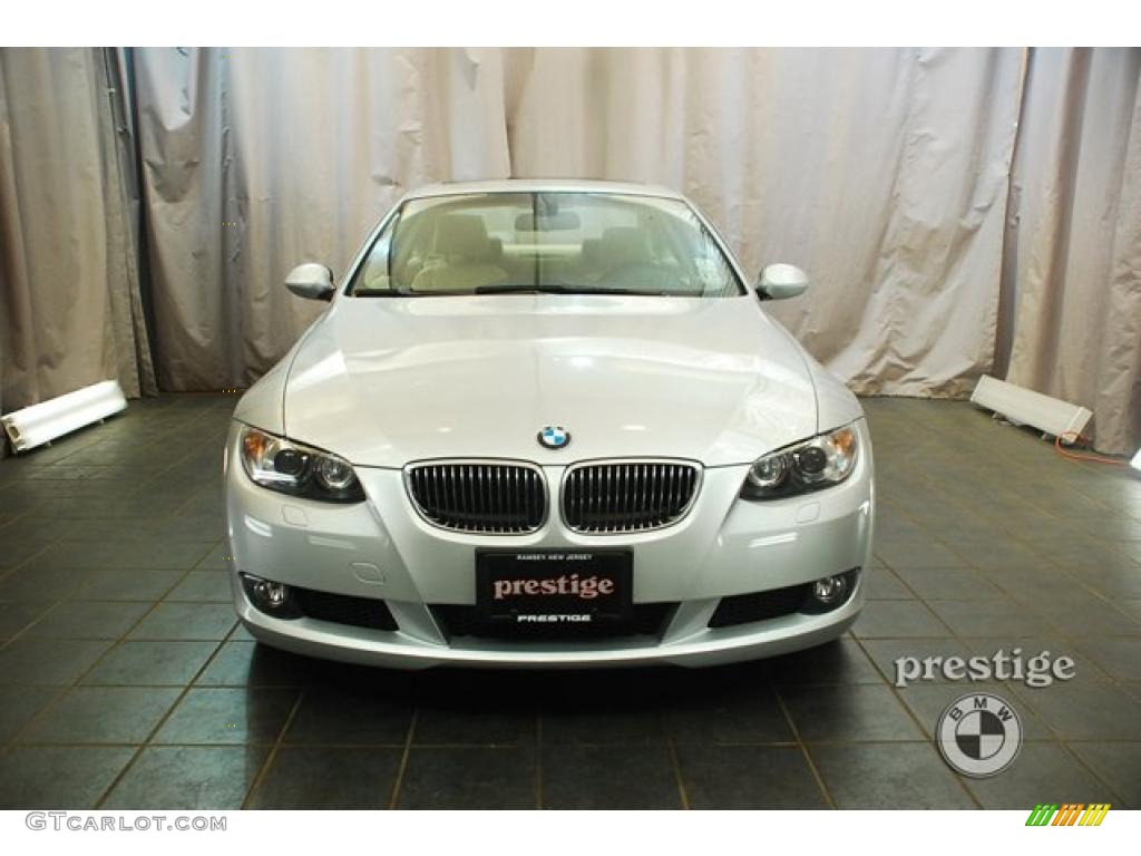 2009 3 Series 328xi Coupe - Titanium Silver Metallic / Beige photo #6