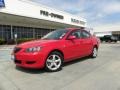 2005 Velocity Red Mica Mazda MAZDA3 i Sedan  photo #1