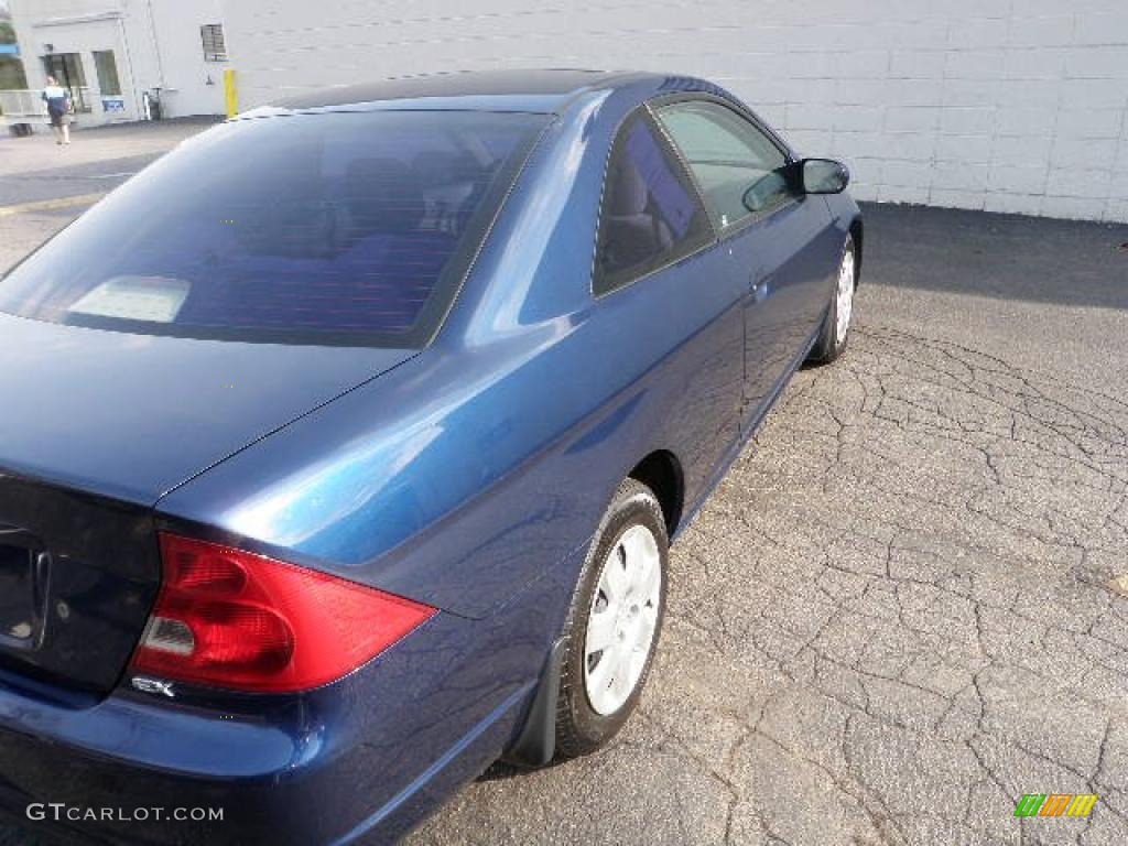 2001 Civic EX Coupe - Eternal Blue Pearl / Beige photo #3