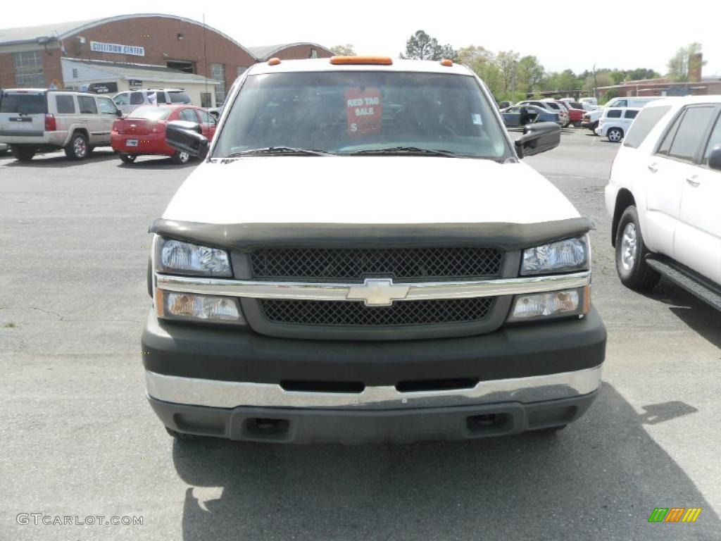 2003 Silverado 3500 LS Crew Cab 4x4 Dually - Summit White / Dark Charcoal photo #8