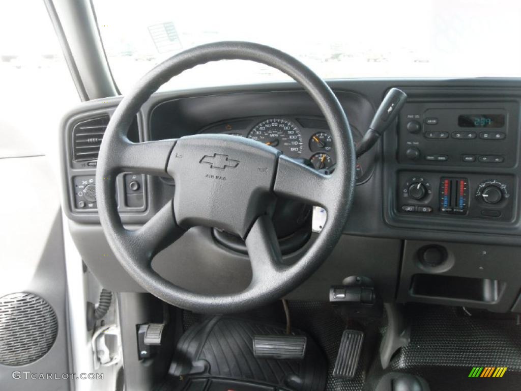 2003 Silverado 3500 LS Crew Cab 4x4 Dually - Summit White / Dark Charcoal photo #17