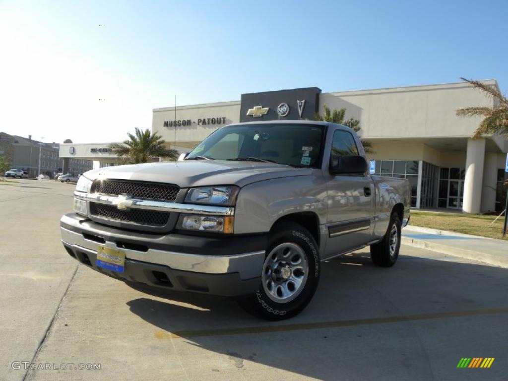 2005 Silverado 1500 Regular Cab - Silver Birch Metallic / Dark Charcoal photo #1