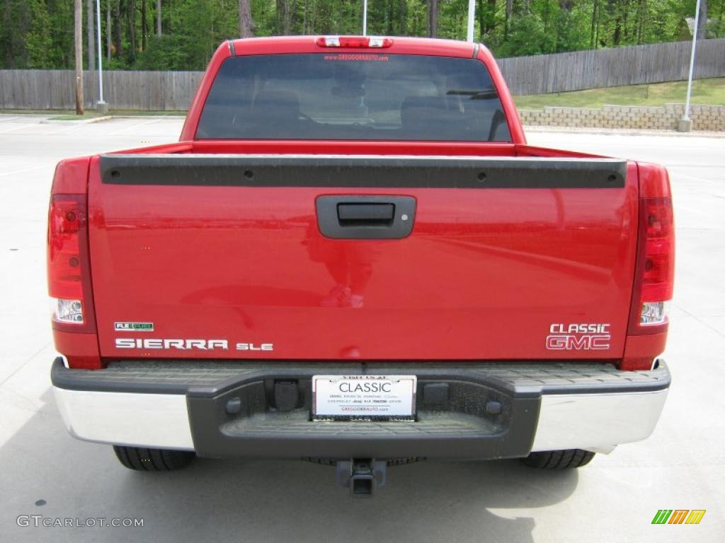 2010 Sierra 1500 SLE Crew Cab - Fire Red / Ebony photo #6