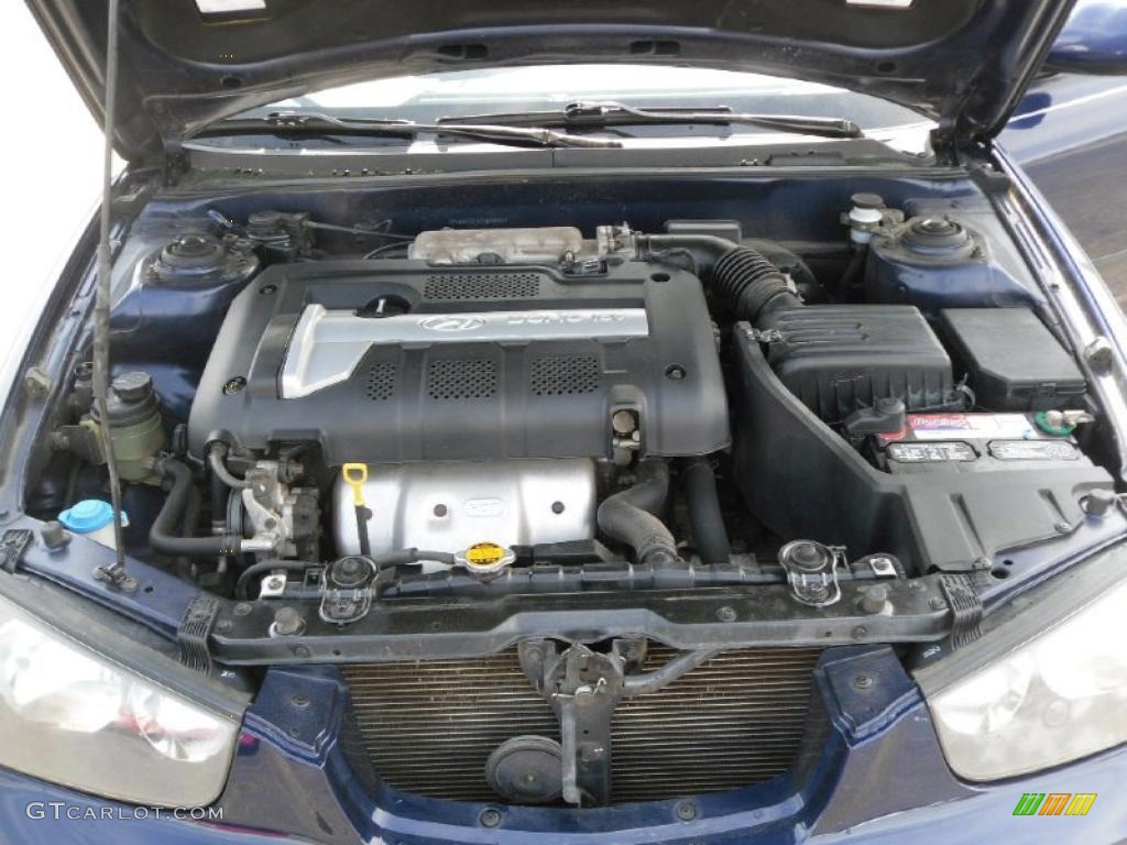 2003 Elantra GT Hatchback - Carbon Blue / Dark Gray photo #22