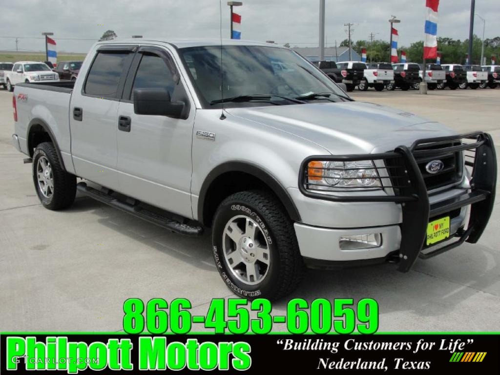 2005 F150 FX4 SuperCrew 4x4 - Silver Metallic / Medium Flint Grey photo #1