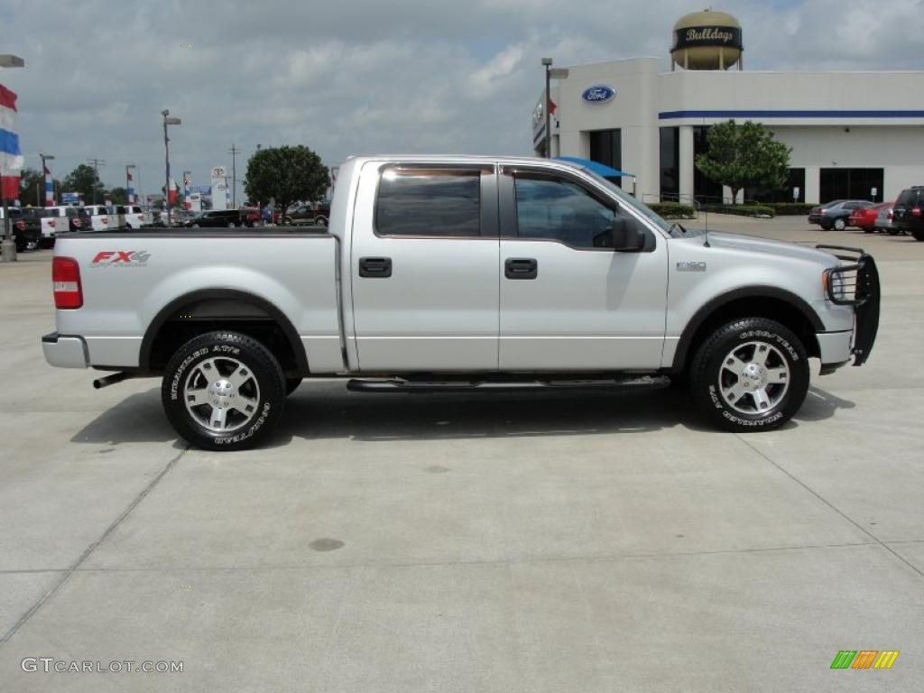 2005 F150 FX4 SuperCrew 4x4 - Silver Metallic / Medium Flint Grey photo #2