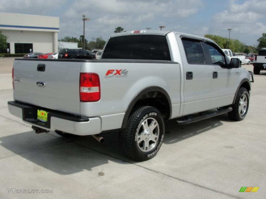 2005 F150 FX4 SuperCrew 4x4 - Silver Metallic / Medium Flint Grey photo #3