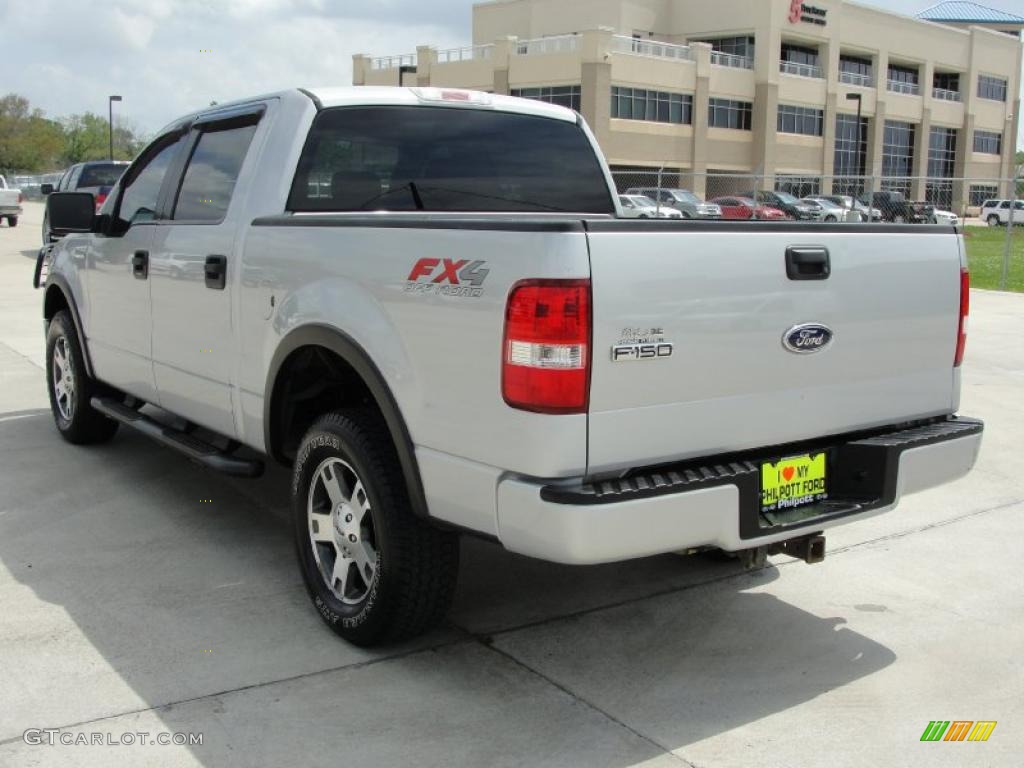 2005 F150 FX4 SuperCrew 4x4 - Silver Metallic / Medium Flint Grey photo #5