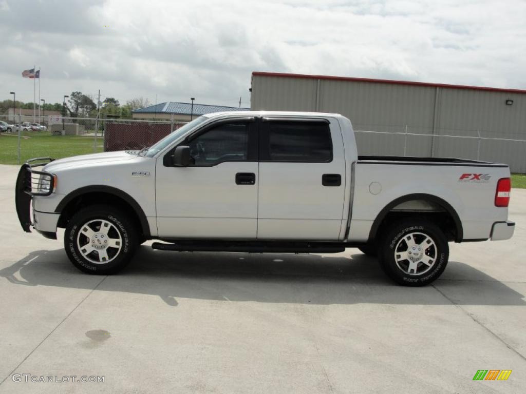 2005 F150 FX4 SuperCrew 4x4 - Silver Metallic / Medium Flint Grey photo #6
