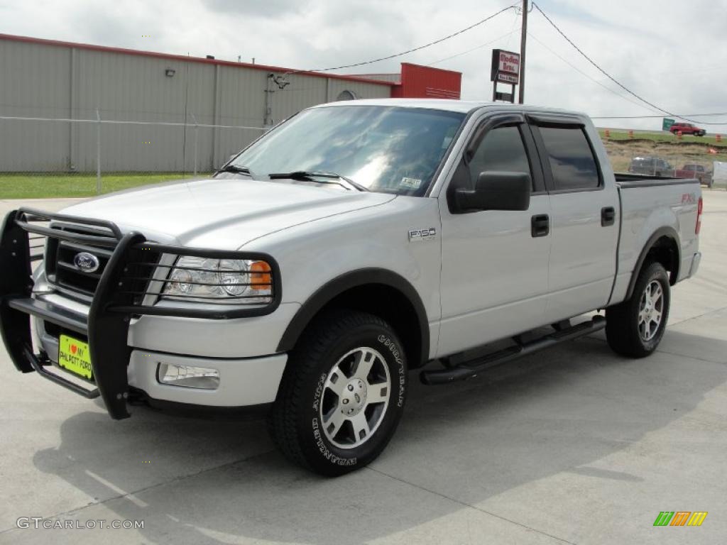 2005 F150 FX4 SuperCrew 4x4 - Silver Metallic / Medium Flint Grey photo #7