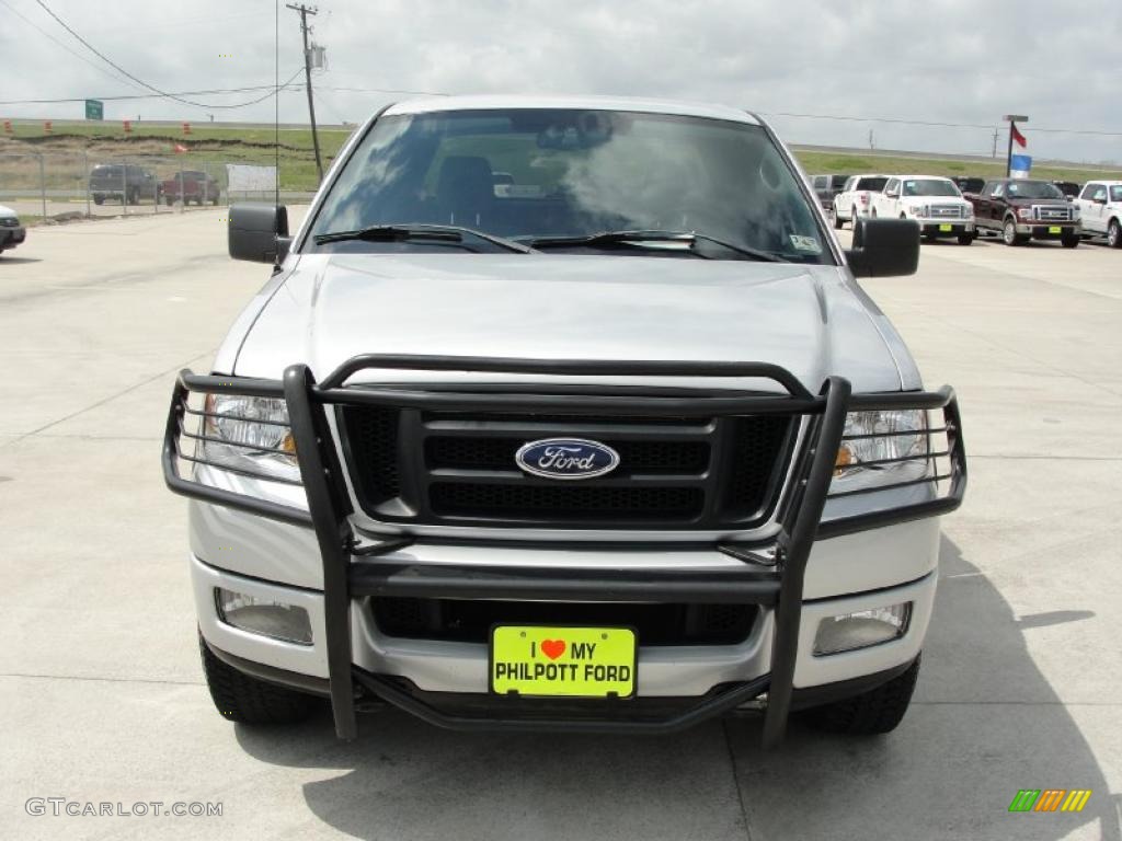 2005 F150 FX4 SuperCrew 4x4 - Silver Metallic / Medium Flint Grey photo #8