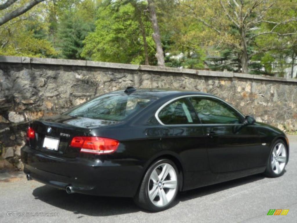 2008 3 Series 335i Coupe - Black Sapphire Metallic / Black photo #4