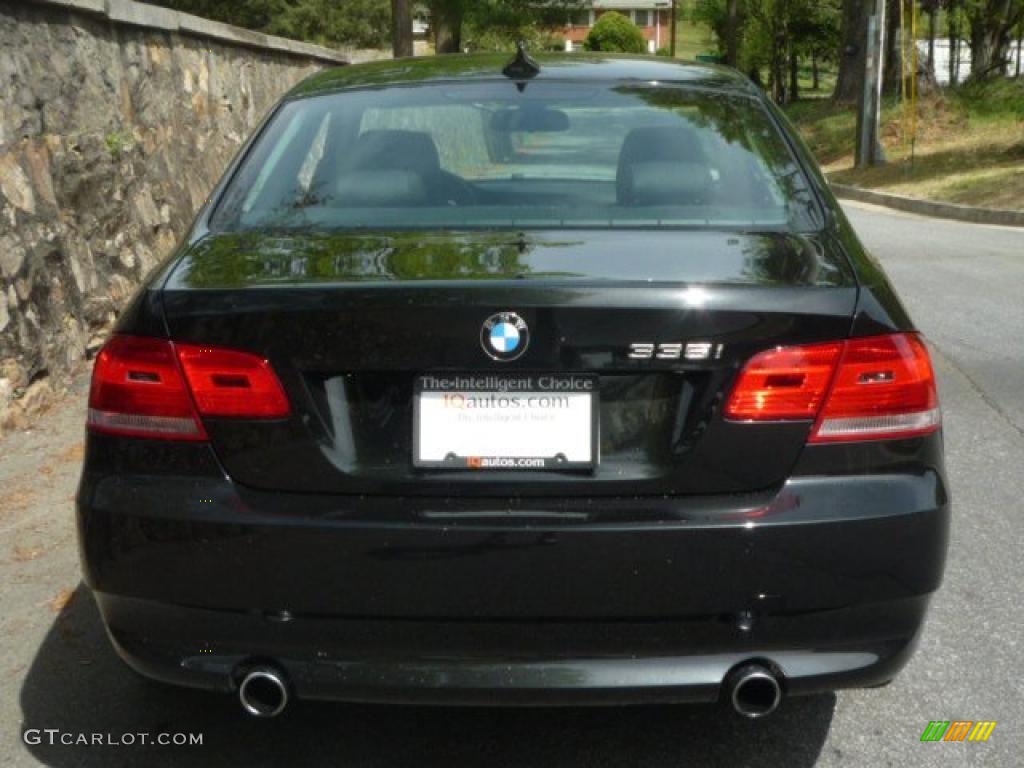 2008 3 Series 335i Coupe - Black Sapphire Metallic / Black photo #5