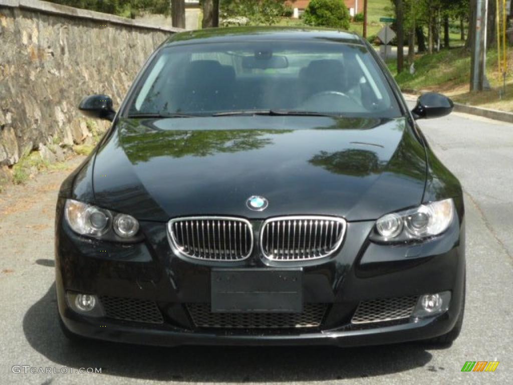 2008 3 Series 335i Coupe - Black Sapphire Metallic / Black photo #6