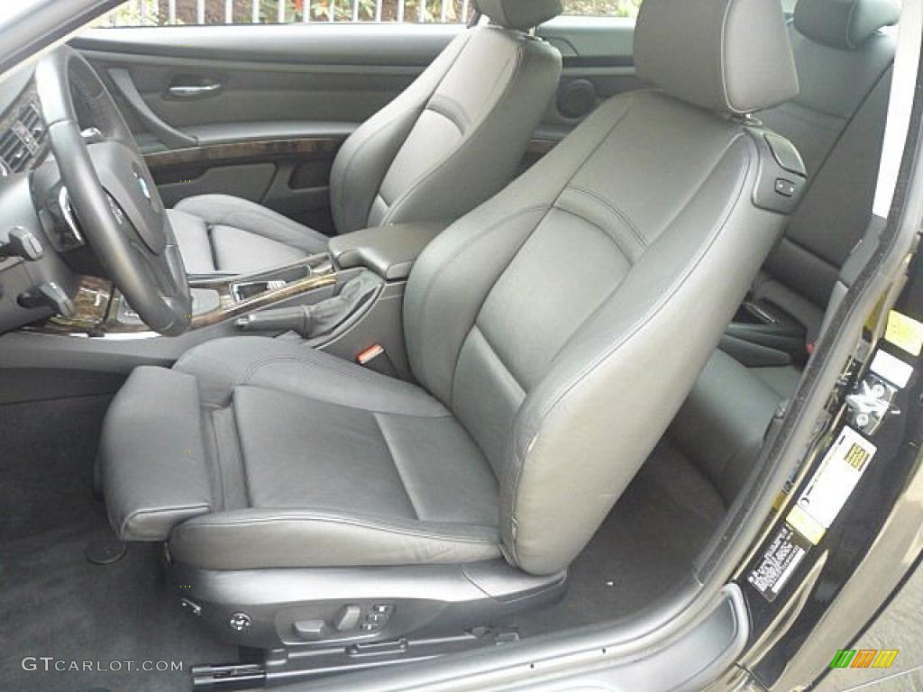2008 3 Series 335i Coupe - Black Sapphire Metallic / Black photo #9