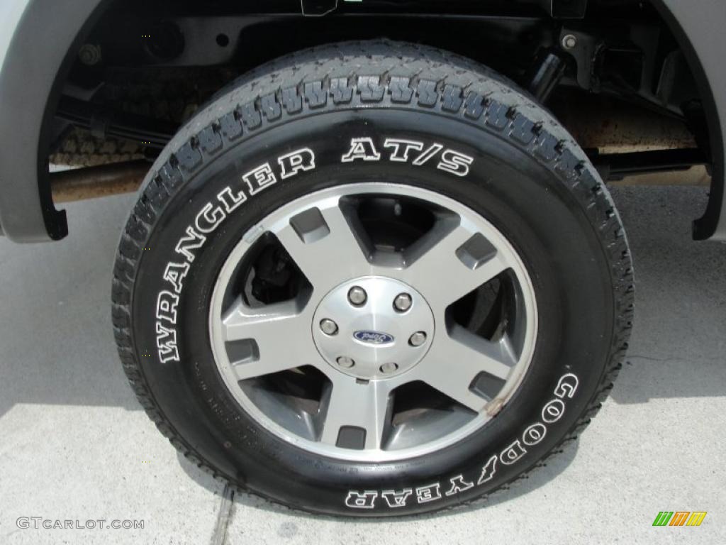 2005 F150 FX4 SuperCrew 4x4 - Silver Metallic / Medium Flint Grey photo #16