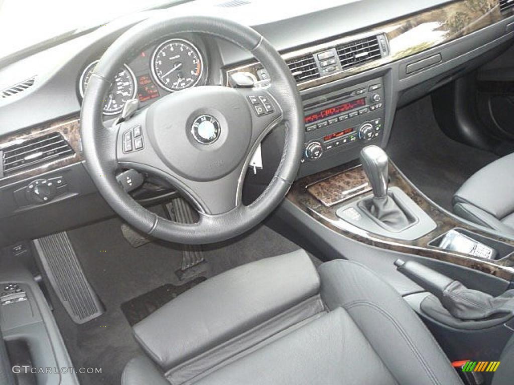 2008 3 Series 335i Coupe - Black Sapphire Metallic / Black photo #11