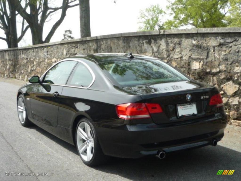 2008 3 Series 335i Coupe - Black Sapphire Metallic / Black photo #36