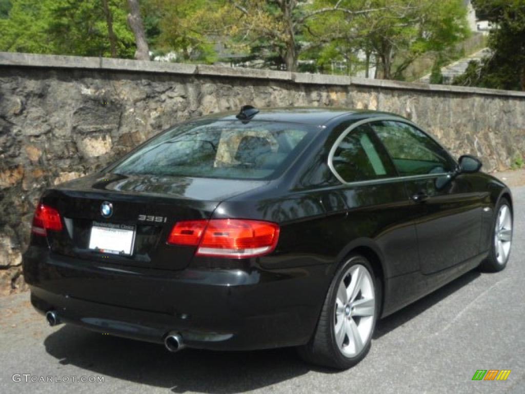 2008 3 Series 335i Coupe - Black Sapphire Metallic / Black photo #37