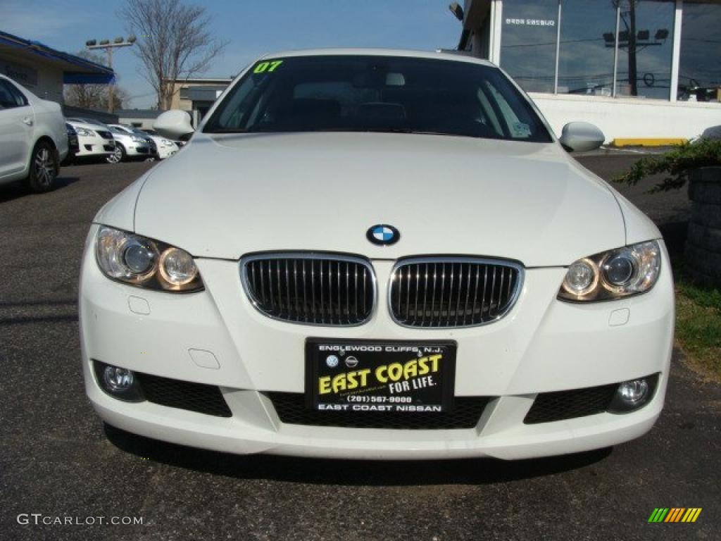 2007 3 Series 328xi Coupe - Alpine White / Black photo #2