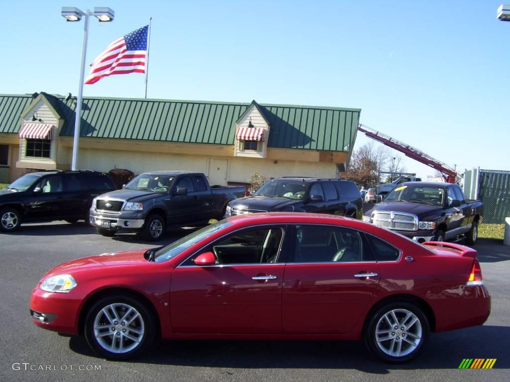 2008 Impala LTZ - Precision Red / Ebony Black photo #2