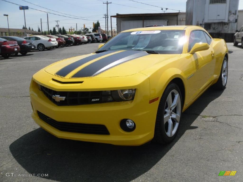 2010 Camaro SS Coupe - Rally Yellow / Black photo #5