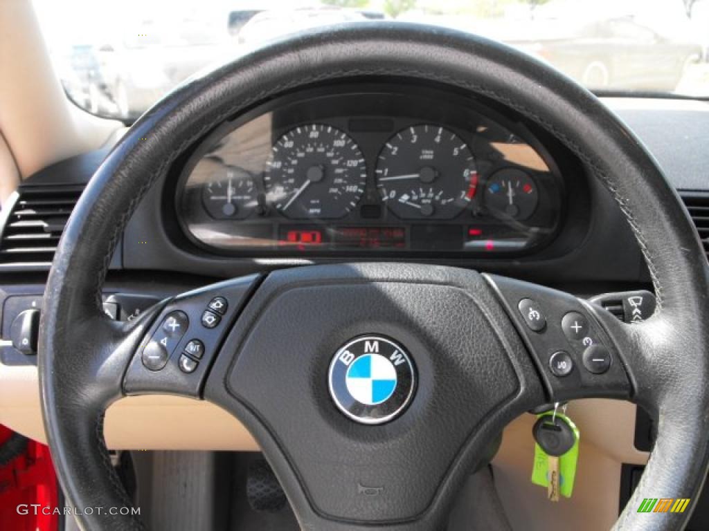 2000 3 Series 328i Coupe - Bright Red / Sand photo #15