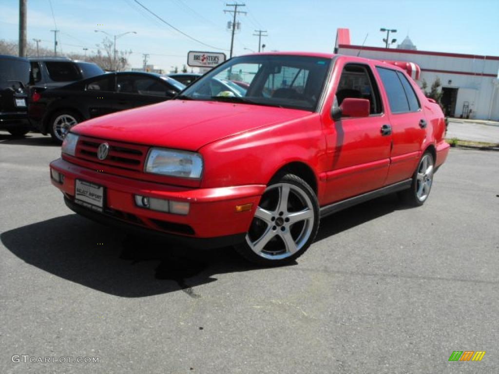 1995 Jetta GLX VR6 - Flash Red / Black photo #1