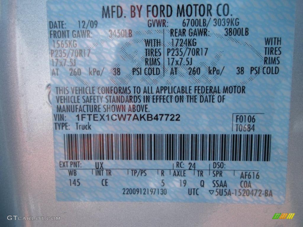 2010 F150 XL SuperCab - Ingot Silver Metallic / Medium Stone photo #12