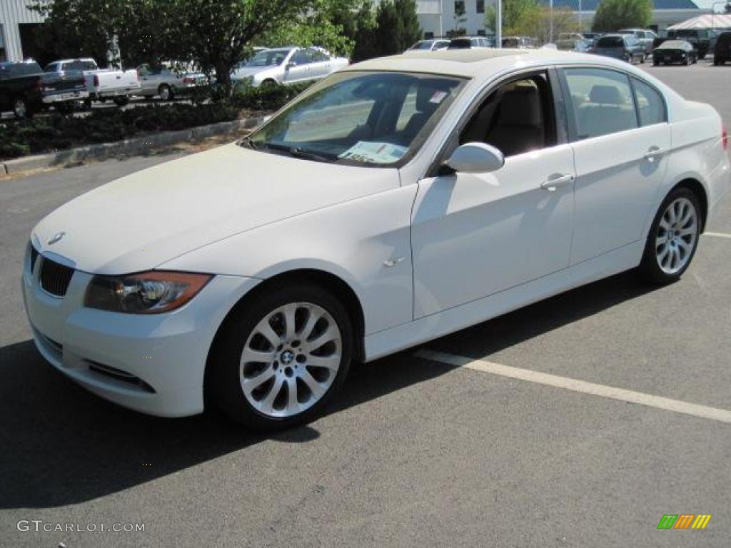 2008 3 Series 335i Sedan - Alpine White / Beige photo #4