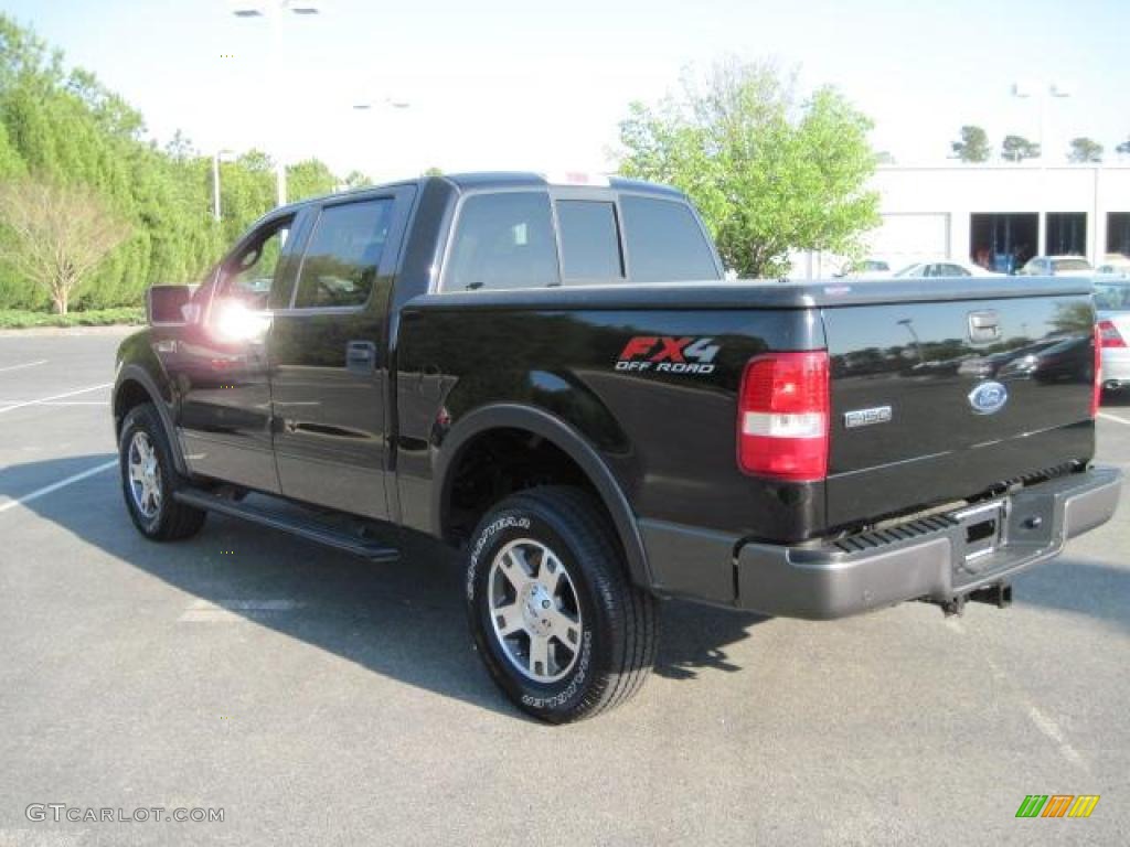 2004 F150 FX4 SuperCrew 4x4 - Black / Black/Medium Flint photo #2