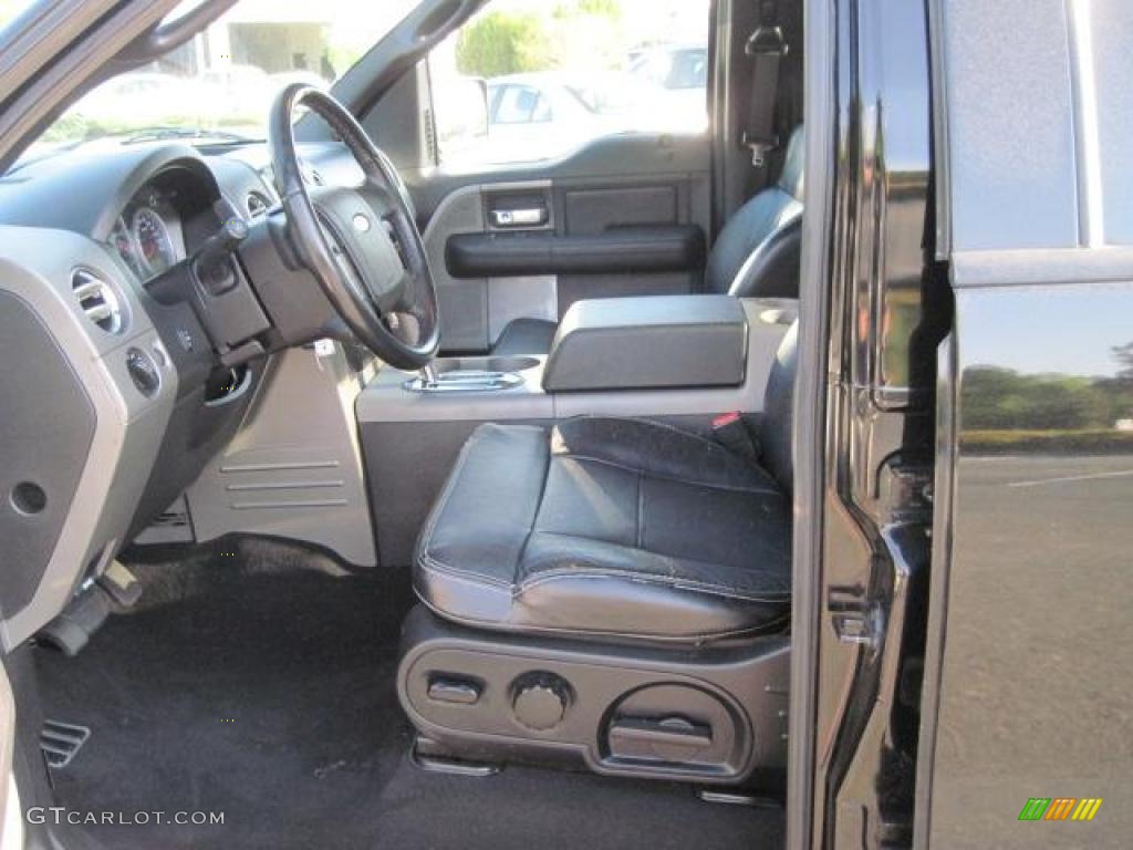 2004 F150 FX4 SuperCrew 4x4 - Black / Black/Medium Flint photo #3