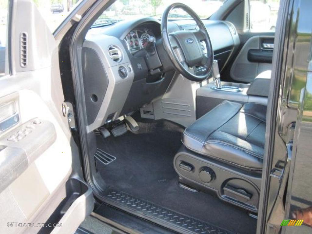 2004 F150 FX4 SuperCrew 4x4 - Black / Black/Medium Flint photo #4