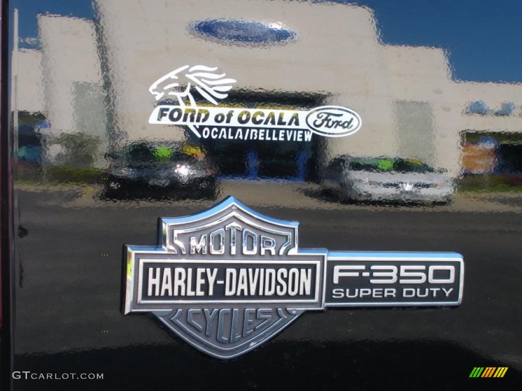 2006 F350 Super Duty Harley Davidson Crew Cab 4x4 - Black / Black photo #9
