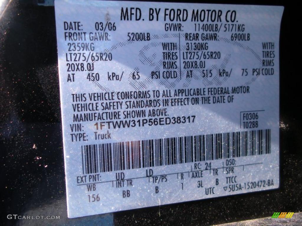 2006 F350 Super Duty Harley Davidson Crew Cab 4x4 - Black / Black photo #25
