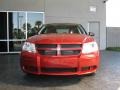 2010 Inferno Red Crystal Pearl Dodge Avenger SXT  photo #2