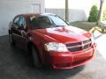 2010 Inferno Red Crystal Pearl Dodge Avenger SXT  photo #3