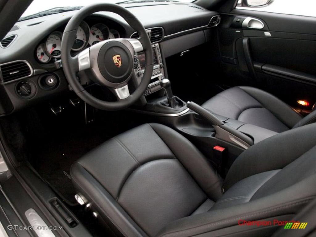2008 911 Carrera S Coupe - Meteor Grey Metallic / Black photo #8