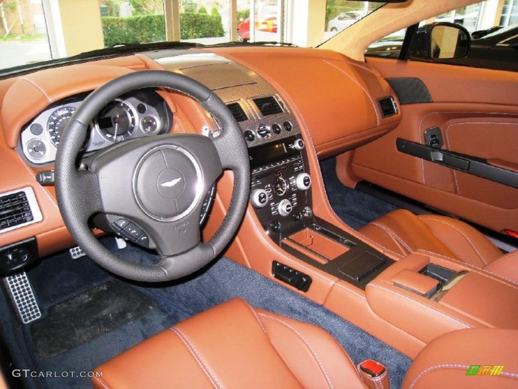 2010 V8 Vantage Coupe - Midnight Blue / Chestnut Tan photo #7