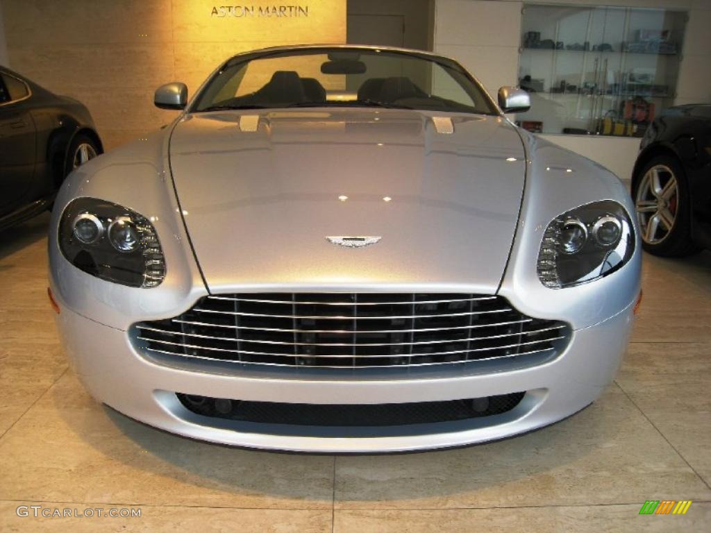 2010 V8 Vantage Roadster - Lightning Silver / Obsidian Black photo #2