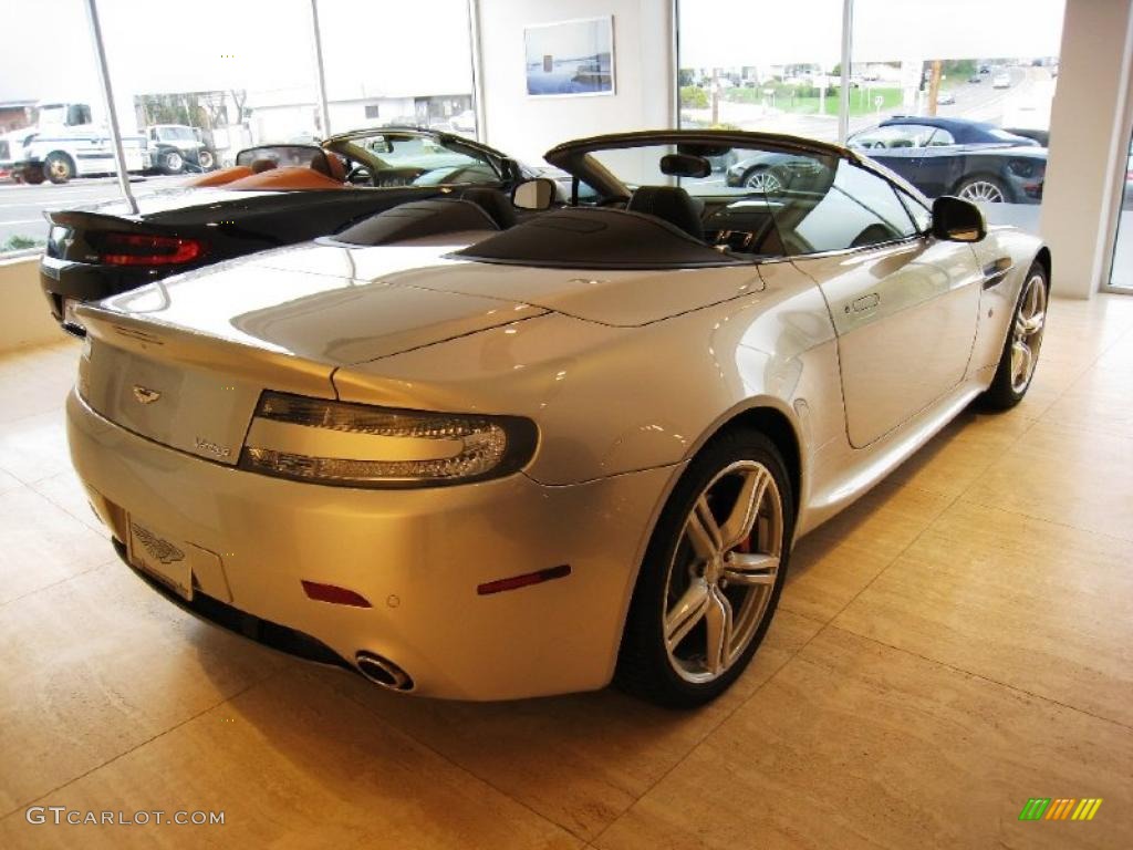 2010 V8 Vantage Roadster - Lightning Silver / Obsidian Black photo #4