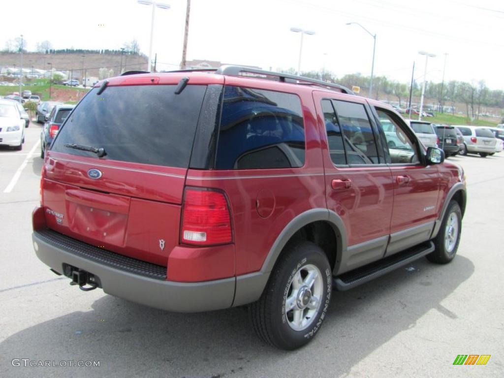 2002 Explorer XLT 4x4 - Toreador Red Metallic / Medium Parchment photo #5