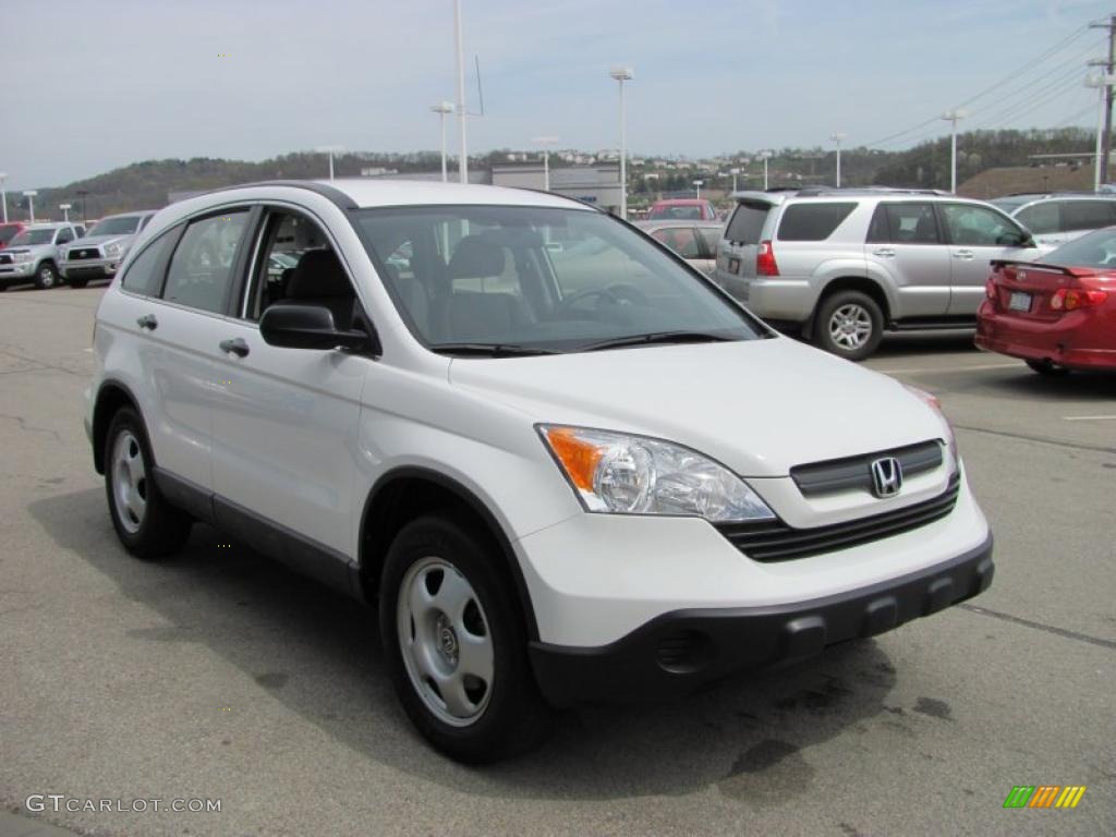 2007 CR-V LX 4WD - Taffeta White / Gray photo #9
