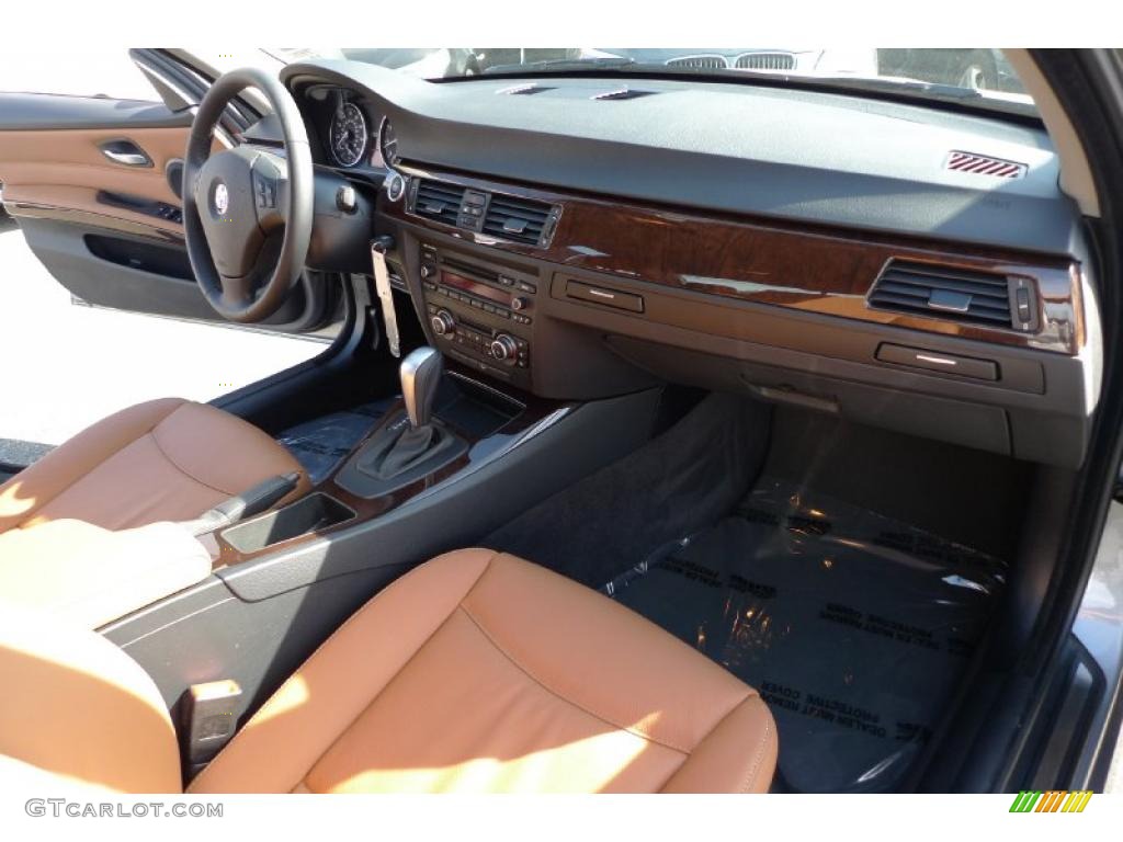 2010 3 Series 328i xDrive Sedan - Space Gray Metallic / Saddle Brown Dakota Leather photo #34