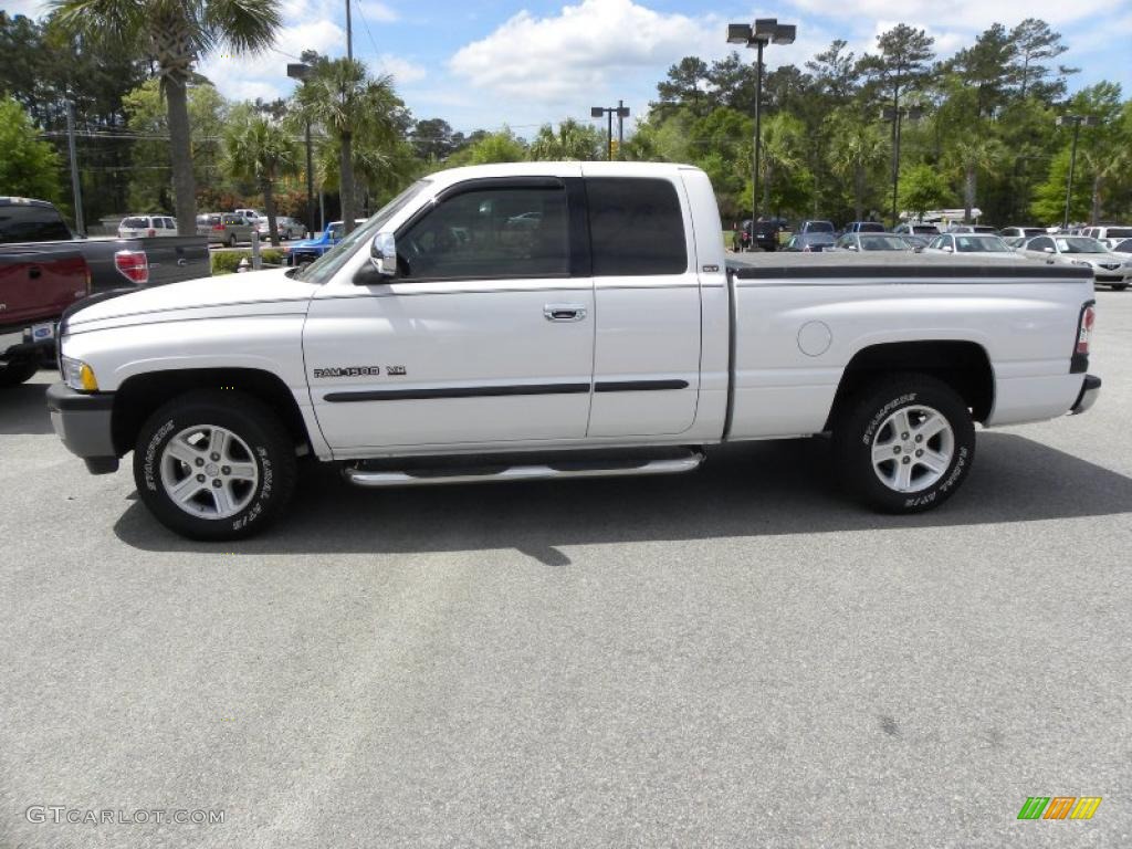 2001 Ram 1500 SLT Club Cab - Bright White / Agate photo #2