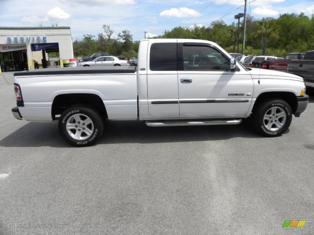 2001 Ram 1500 SLT Club Cab - Bright White / Agate photo #12