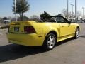 2001 Zinc Yellow Metallic Ford Mustang V6 Convertible  photo #5